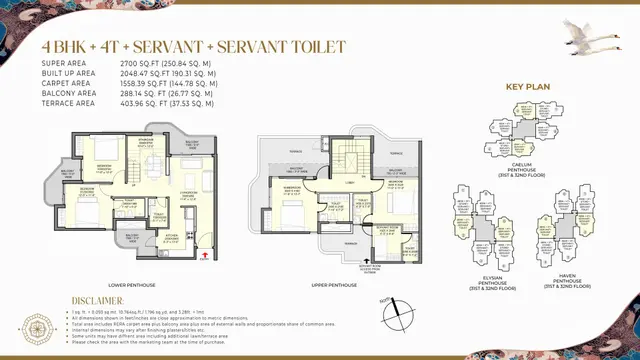 4 BHK Floor Plan 1