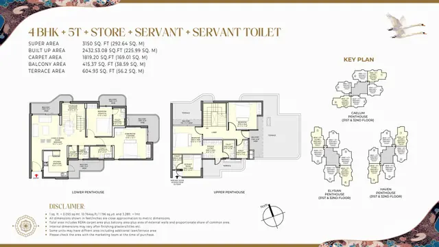 4 BHK Floor Plan 2